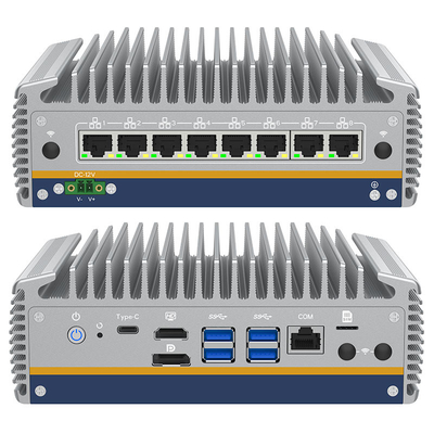 Хорошая цена 14-е поколение Core Ultra i5/i7 сетевой безопасности Мини ПК 8*Intel I226 LAN X86 Промышленный брандмауэрный маршрутизатор Pfsense Мини ПК онлайн