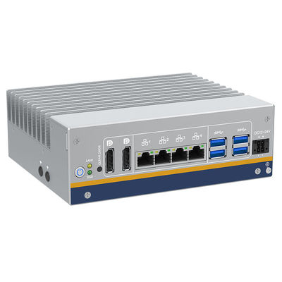 Хорошая цена Mini PC без вентилятора 2* DP Display Port 4* Gigabit Ethernet Intel i210-AT Intel I219-LM DIN-Rail Mounting Embedded BOX ПК онлайн