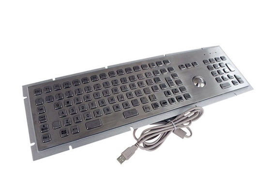 Хорошая цена PS2 107 числовая клавиатура нержавеющей стали ключей IP65 с трекболом онлайн
