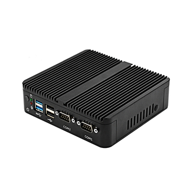 Настольный компьютер LAN RJ45 COM 2 Fanless мини ПК 2 DB-9 RS232 Celeron J4125 мини
