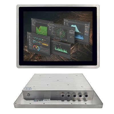 Прочный планшетный ПК все в одном IP69K водонепроницаемый оптический соединительный сенсорный экран 15 дюймов Intel Celeron J4125 8GB DDR4 128GB SSD