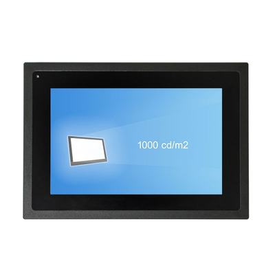 Монитор монитора экрана касания DC12V пылезащитным врезанный Nit 1000 промышленный